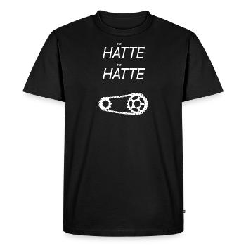 Avait eu proverbe chaîne de vélo - T-shirt Premium bio Homme - noir - Devant - Nico (187cm)