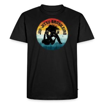 BJJ Brazilian Jiu Jitsu - Men's Premium Organic T-Shirt - black - Front - Nico (187cm)