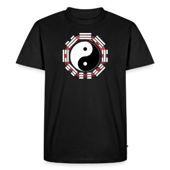Cercle des arts martiaux chinois de Bagua Zhang Yin Yang - T-shirt Premium bio Homme - noir - Devant - Nico (187cm)