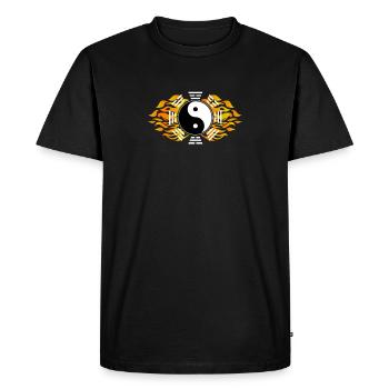 Bagua Zhang Yin Yang Cercle d’arts martiaux chinois - T-shirt Premium bio Homme - noir - Devant - Nico (187cm)