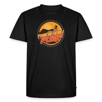 Pump Track How I Pump VTT BMX Loop - T-shirt Premium bio Homme - noir - Devant - Nico (187cm)