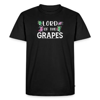 Le Seigneur du Raisin Vigneron Vigneron Vin - T-shirt Premium bio Homme - noir - Devant - Nico (187cm)