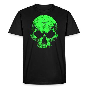 Acid Skull - Men's Premium Organic T-Shirt - black - Front - Nico (187cm)