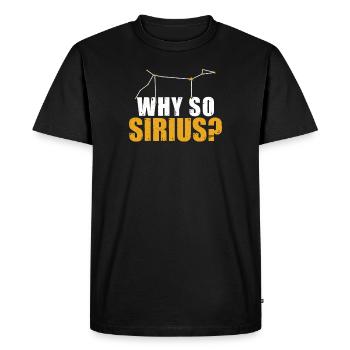 Humoristique Sirius Stargazing pour un astronome - T-shirt Premium bio Homme - noir - Devant - Nico (187cm)