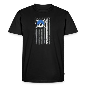 Sauvetage de l'équipe de recherche du drapeau - T-shirt Premium bio Homme - noir - Devant - Nico (187cm)