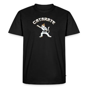 Art martial amusant pour les amateurs de karaté - T-shirt Premium bio Homme - noir - Devant - Nico (187cm)