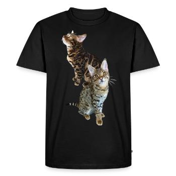 Tabby - Men's Premium Organic T-Shirt - black - Front - Nico (187cm)