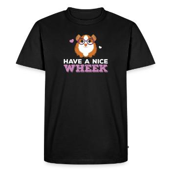 Roue amusante pour cochon d'Inde pour un - T-shirt Premium bio Homme - noir - Devant - Nico (187cm)