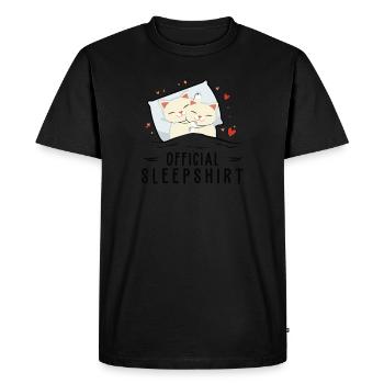 Pyjama officiel amusant pour chats - T-shirt Premium bio Homme - noir - Devant - Nico (187cm)