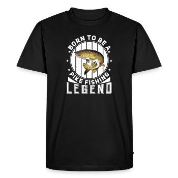 Born To Be A Funny Northern Brochet Humour pour - T-shirt Premium bio Homme - noir - Devant - Nico (187cm)