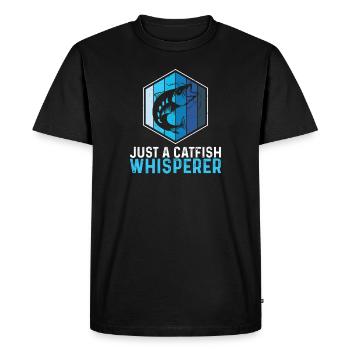 Catfish Whisperer Humour de pêche pour pêcheur de - T-shirt Premium bio Homme - noir - Devant - Nico (187cm)