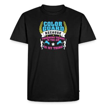 Throwing Things In The Air Is My Thing Funny - Men's Premium Organic T-Shirt - black - Front - Nico (187cm)
