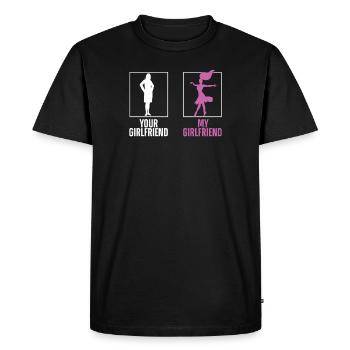 Ma copine salsa drôle danseuse de salsa danse - T-shirt Premium bio Homme - noir - Devant - Nico (187cm)