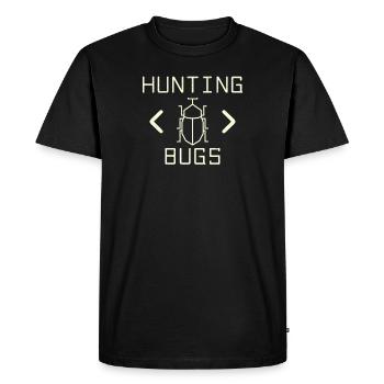 Hunting Bugs Programmateur amusant Entomologiste - T-shirt Premium bio Homme - noir - Devant - Nico (187cm)