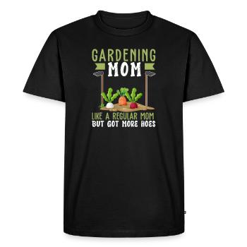 Binette humoristique pour l'aménagement paysager - T-shirt Premium bio Homme - noir - Devant - Nico (187cm)