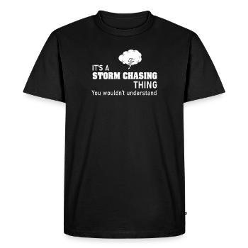 Humour drôle pour les fans de météorgie - T-shirt Premium bio Homme - noir - Devant - Nico (187cm)