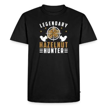 Legendary Squirrel Hunter Funny Squirrels For - Men's Premium Organic T-Shirt - black - Front - Nico (187cm)