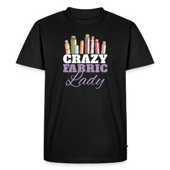 Crazy Fabric Funny Quilting Hummor For A Quilter - T-shirt Premium bio Homme - noir - Devant - Nico (187cm)