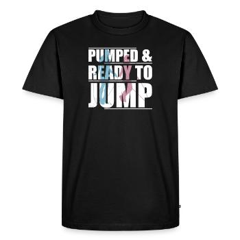 Corde à sauter amusante avec pompe et prête à - T-shirt Premium bio Homme - noir - Devant - Nico (187cm)