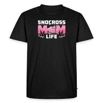 Cool Snocross Mom Life For A Snowmachine Mother - Men's Premium Organic T-Shirt - black - Front - Nico (187cm)