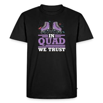 Quad Skating Humor For A 90s Skates Lover Roller - Men's Premium Organic T-Shirt - black - Front - Nico (187cm)
