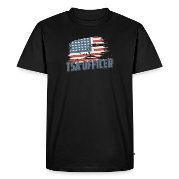 Patriotic Airport Screening Security For Patriot - Men's Premium Organic T-Shirt - black - Front - Nico (187cm)