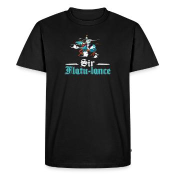 Sir Flatu-Lance Funny Jousting Lance Buhurt - Men's Premium Organic T-Shirt - black - Front - Nico (187cm)