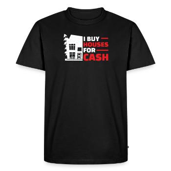 I Buy Houses Funny Real Estate Flipping Hummor - T-shirt Premium bio Homme - noir - Devant - Nico (187cm)