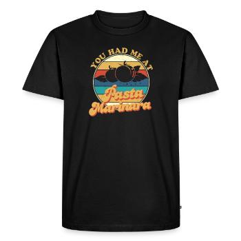 You Had Me At Vintage Vintage Retro Sauce Tomate - T-shirt Premium bio Homme - noir - Devant - Nico (187cm)