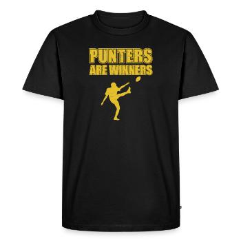 Motivational Football Winners A Special Teams - Men's Premium Organic T-Shirt - black - Front - Nico (187cm)