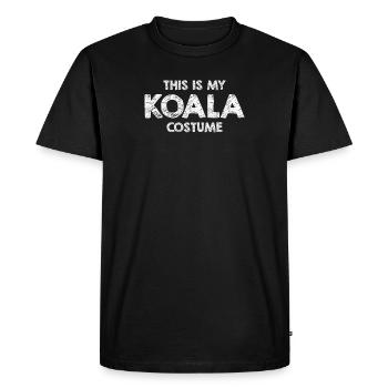 Costume d'ours koala vintage pour les amoureux - T-shirt Premium bio Homme - noir - Devant - Nico (187cm)
