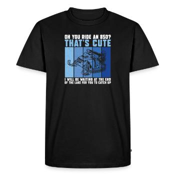You Ride And 850? Funny Snowmobile Riding Motor - Men's Premium Organic T-Shirt - black - Front - Nico (187cm)