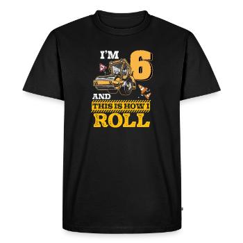 This Is How I Roll Rouleau d'asphalte 6 ans 6e - T-shirt Premium bio Homme - noir - Devant - Nico (187cm)