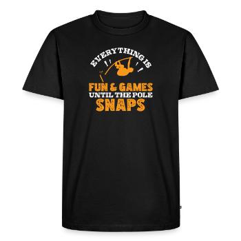 Jeux et divertissements jusqu'à ce que le pôle - T-shirt Premium bio Homme - noir - Devant - Nico (187cm)