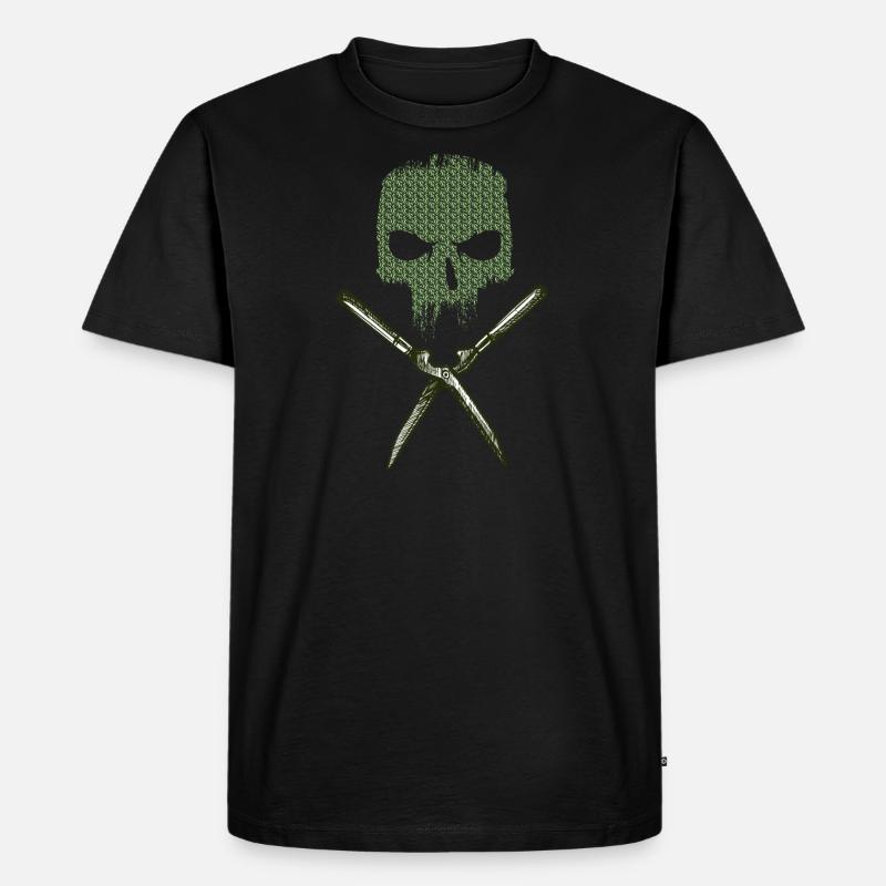 Gärtner Gartenpflege Arbeit - Männer Premium Bio T-Shirt - Schwarz