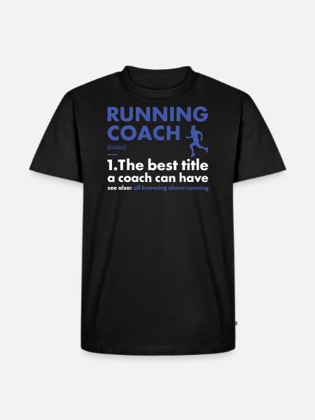 Sport Coach Running - Men's Premium Organic T-Shirt - black