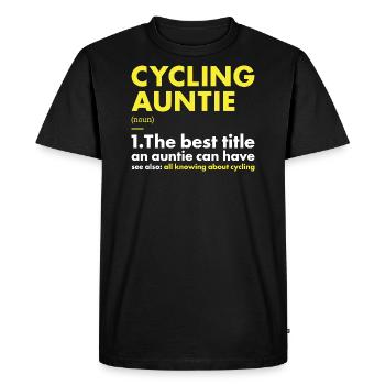 Sport Auntie Cyclisme - T-shirt Premium bio Homme - noir - Devant - Nico (187cm)