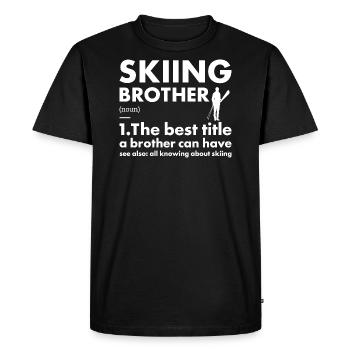Sport Brother Ski - T-shirt Premium bio Homme - noir - Devant - Nico (187cm)