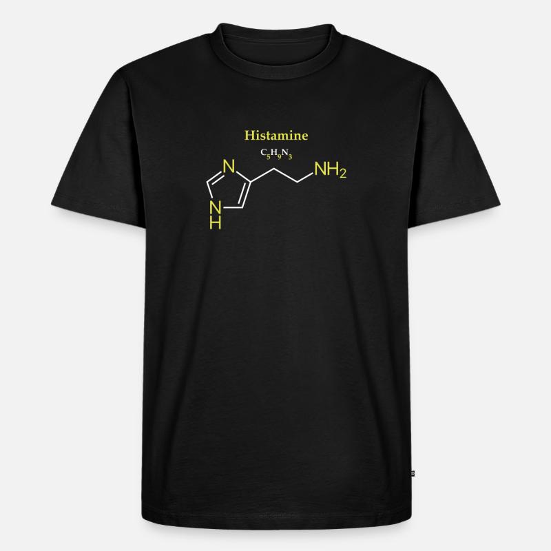 Histamin-Molekül - Männer Premium Bio T-Shirt - Schwarz
