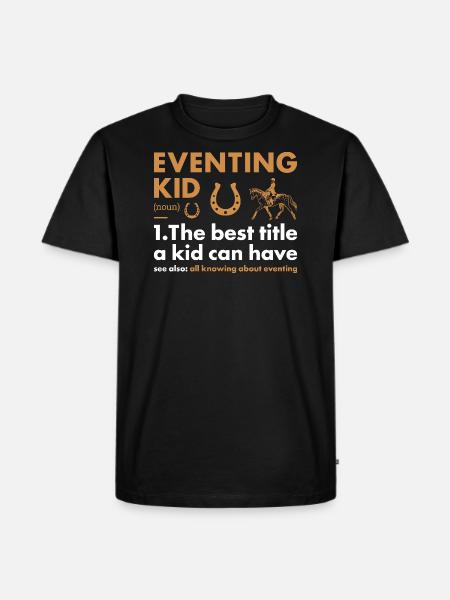 Rider Kid Definition Eventing - Men's Premium Organic T-Shirt - black