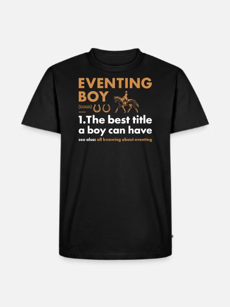 Rider Boy Definition Eventing - Men's Premium Organic T-Shirt - black