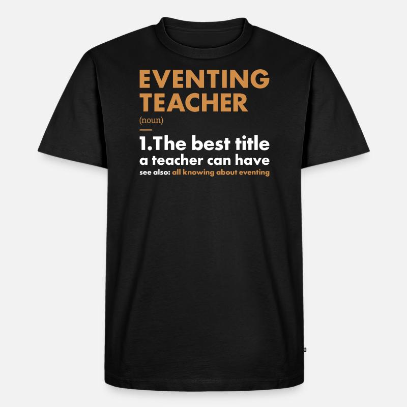 Cavalier Enseignant Définition Concours complet - T-shirt Premium bio Homme - noir