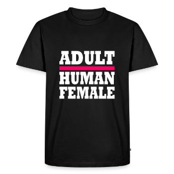 adult human female - T-shirt Premium bio Homme - noir - Devant - Nico (187cm)
