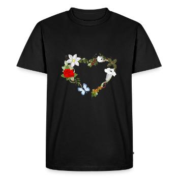 Wedding pattern - T-shirt Premium bio Homme - noir - Devant - Nico (187cm)