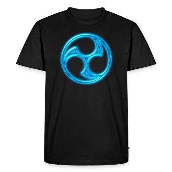 Japan Symbol Mitsu Tomoe Kanji Aikido Judo Karate - T-shirt Premium bio Homme - noir - Devant - Nico (187cm)