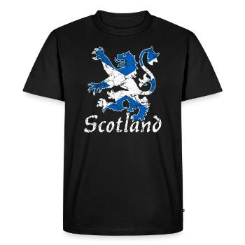 Écosse Ecosse Écossaise Drapeau écossais - T-shirt Premium bio Homme - noir - Devant - Nico (187cm)