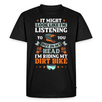Dirt Bike Motocross Électrique Riding MX Rider - T-shirt Premium bio Homme - noir - Devant - Nico (187cm)