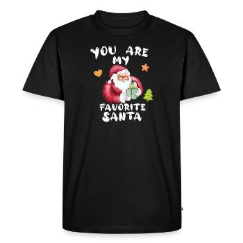 You are my favorite Santa xmax present - Men's Premium Organic T-Shirt - black - Front - Nico (187cm)