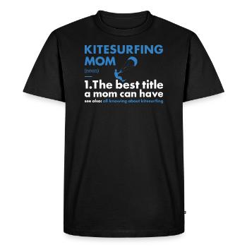 Sport Maman Kitesurf - T-shirt Premium bio Homme - noir - Devant - Nico (187cm)