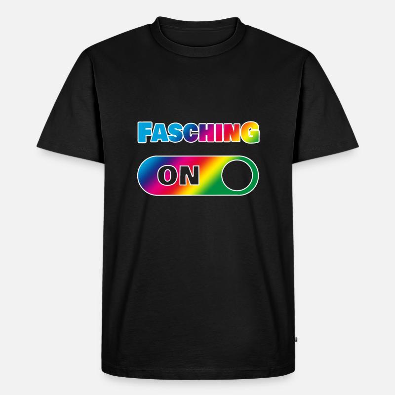 Fasching - Männer Premium Bio T-Shirt - Schwarz